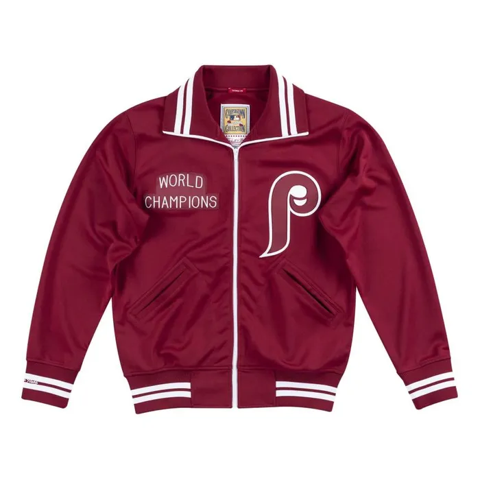Mitchell and Ness Authentic BP Jacket Philadelphia Phillies 1981 Men Jackets and Outerwear Mitchell and Ness Authentic BP Jacket Philadelphia Phillies 1981 Men Jackets and Outerwear