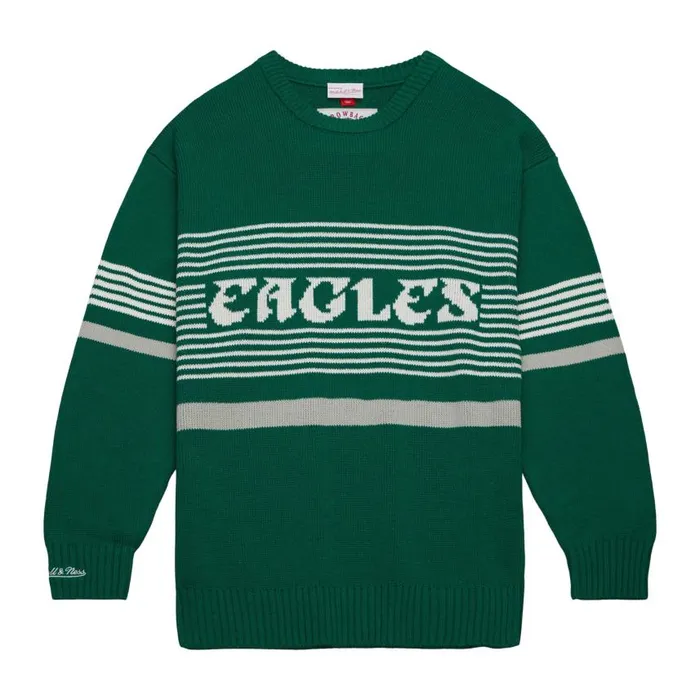 Mitchell and Ness Authentic Philadelphia Eagles 1990 Sweater Men Jackets and Outerwear Mitchell and Ness Authentic Philadelphia Eagles 1990 Sweater Men Jackets and Outerwear