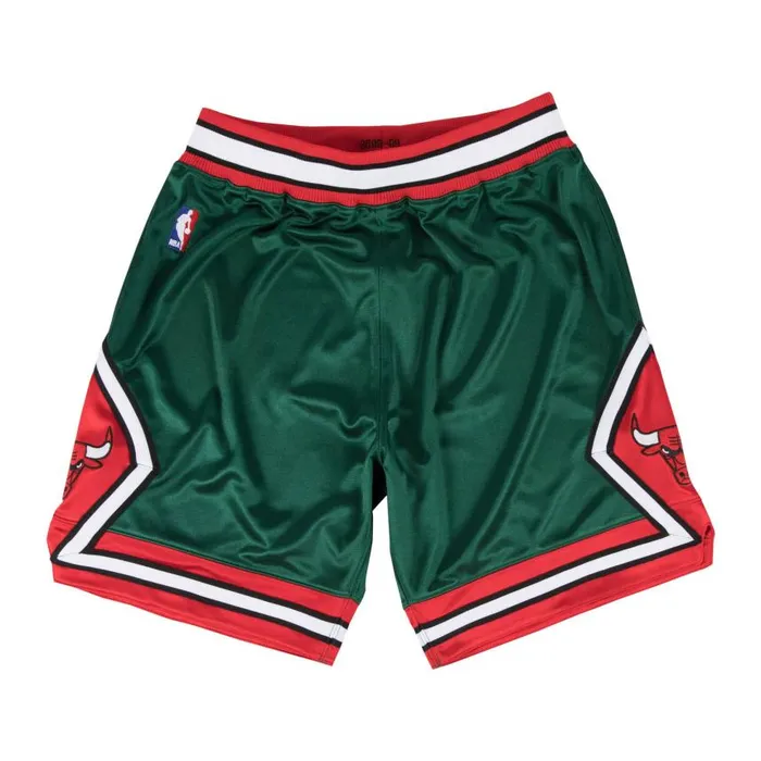 Mitchell and Ness Authentic Shorts Chicago Bulls Green Week 200809 Men Shorts