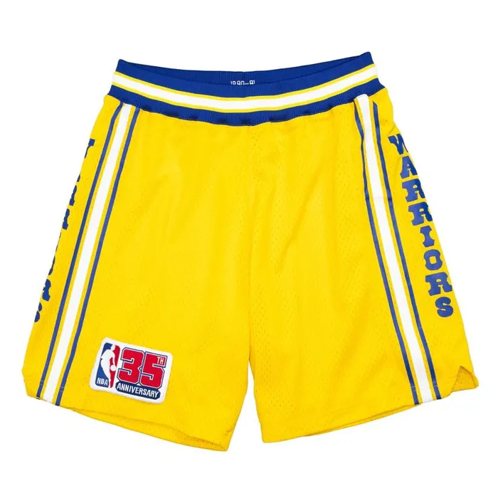 Mitchell and Ness Authentic Shorts Golden State Warriors 198081 Men Shorts