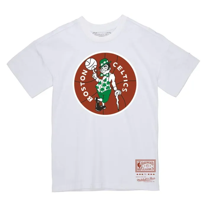 Mitchell and Ness Basic Logo 2 Tee Boston Celtics Men TShirts and Tops