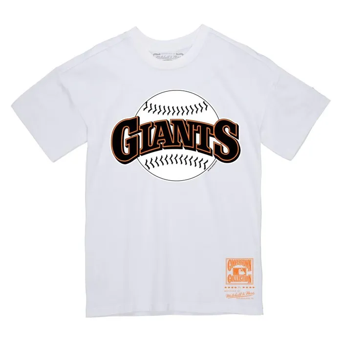 Mitchell and Ness Basic Logo 3 Tee San Francisco Giants Men TShirts and Tops