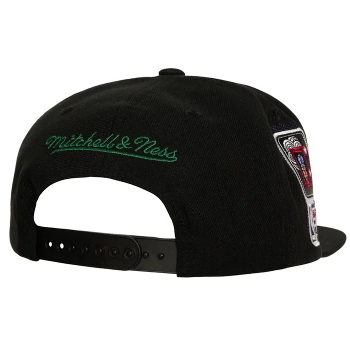 Mitchell and Ness Big Face 70 Snapback HWC Milwaukee Bucks Men Hats and Headwear Mitchell and Ness Big Face 70 Snapback HWC Milwaukee Bucks Men Hats and Headwear