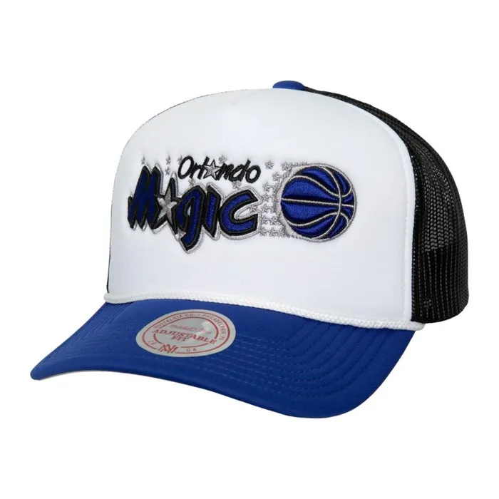 Mitchell and Ness Blocker Trucker HWC Orlando Magic Men Hats and Headwear