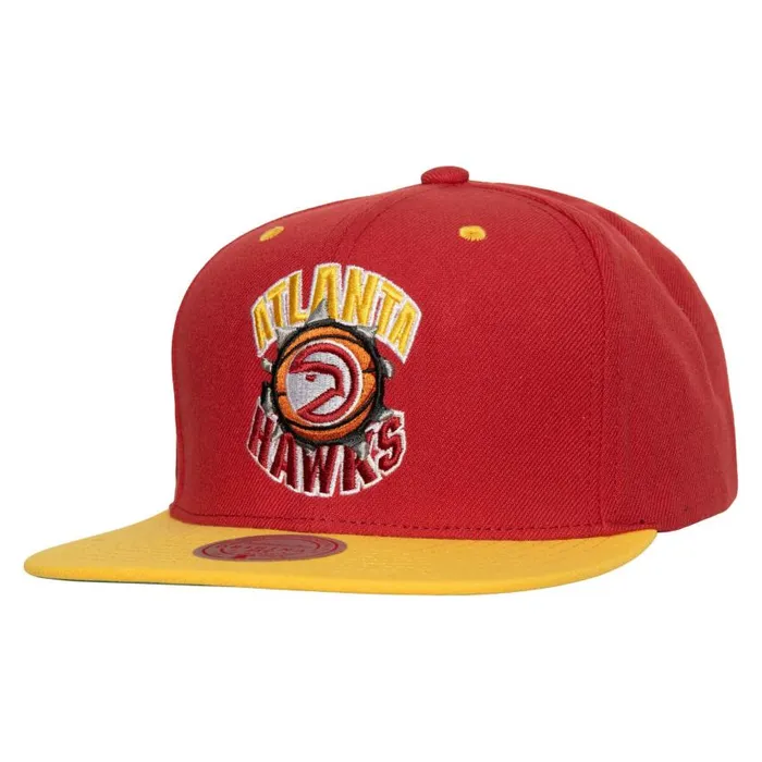 Mitchell and Ness Breakthrough Snapback HWC Atlanta Hawks Men Hats and Headwear Mitchell and Ness Breakthrough Snapback HWC Atlanta Hawks Men Hats and Headwear
