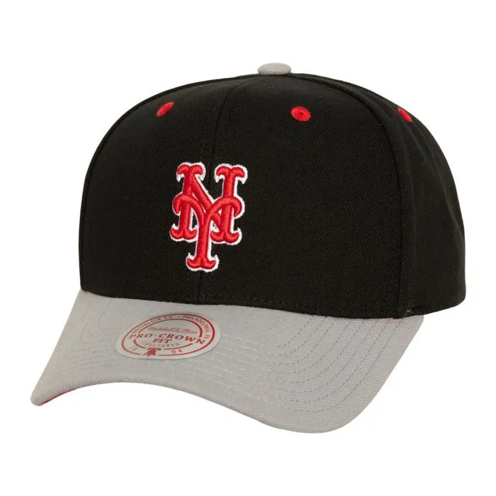 Mitchell and Ness Bred Pro Snapback New York Mets Men Hats and Headwear