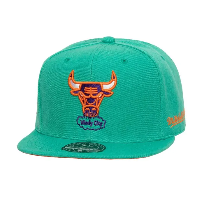 Mitchell and Ness Cactus Cooler Fitted Hat Chicago Bulls Men Hats and Headwear Mitchell and Ness Cactus Cooler Fitted Hat Chicago Bulls Men Hats and Headwear