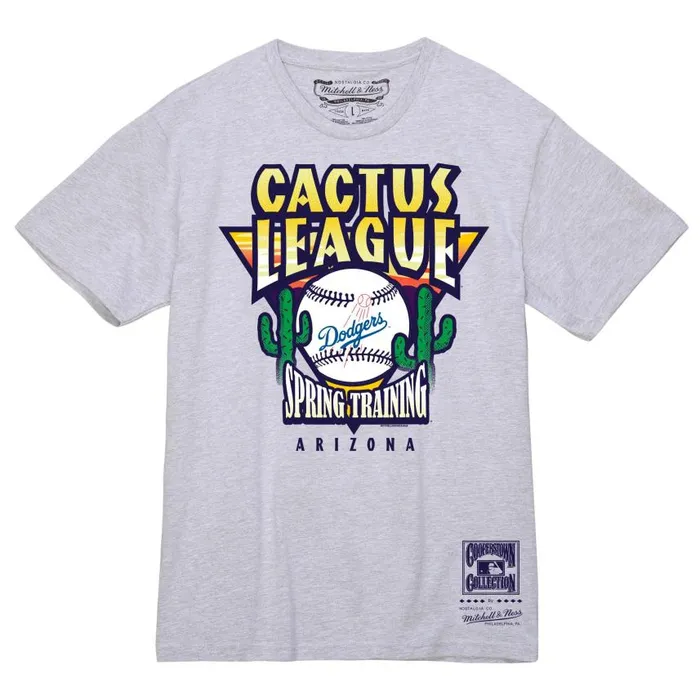 Mitchell and Ness Cactus League Los Angeles Dodgers Men TShirts and Tops