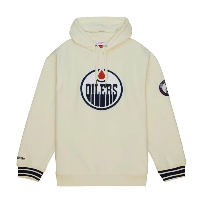 Mitchell and Ness Chainstitch Heavyweight Hoodie Current Edmonton Oilers Men Hoodies and Sweatshirts Mitchell and Ness Chainstitch Heavyweight Hoodie Current Edmonton Oilers Men Hoodies and Sweatshirts