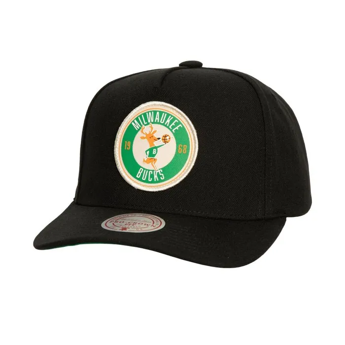 Mitchell and Ness Circle Change Pro Snapback HWC Milwaukee Bucks Men Hats and Headwear