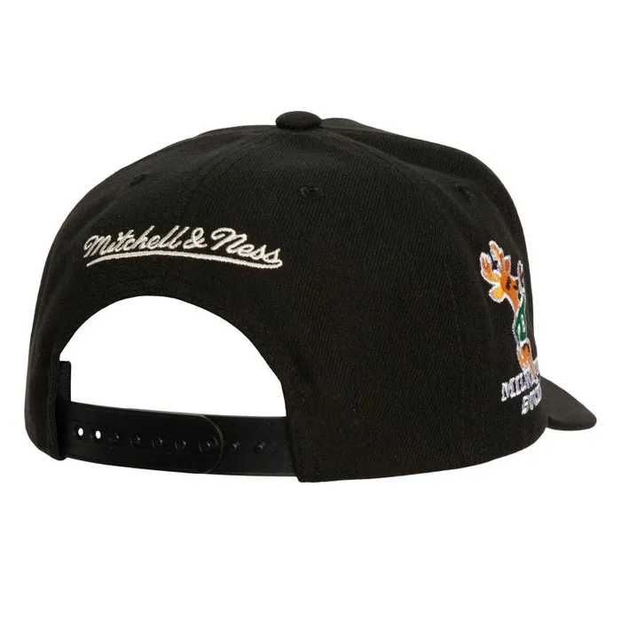 Mitchell and Ness Circle Change Pro Snapback HWC Milwaukee Bucks Men Hats and Headwear Mitchell and Ness Circle Change Pro Snapback HWC Milwaukee Bucks Men Hats and Headwear