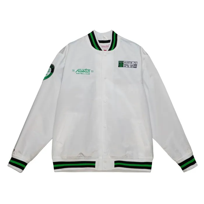 Mitchell and Ness City Collection Lightweight Satin Jacket Austin FC Men Jackets and Outerwear Mitchell and Ness City Collection Lightweight Satin Jacket Austin FC Men Jackets and Outerwear