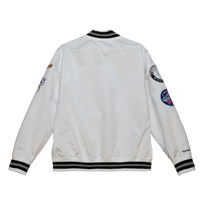 Mitchell and Ness City Collection Lightweight Satin Jacket Chicago White Sox Men Jackets and Outerwear Mitchell and Ness City Collection Lightweight Satin Jacket Chicago White Sox Men Jackets and Outerwear