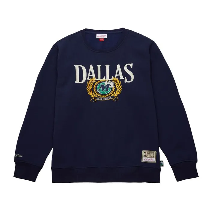 Mitchell and Ness Collegiate Crew Fleece Dallas Mavericks Men Hoodies and Sweatshirts Mitchell and Ness Collegiate Crew Fleece Dallas Mavericks Men Hoodies and Sweatshirts