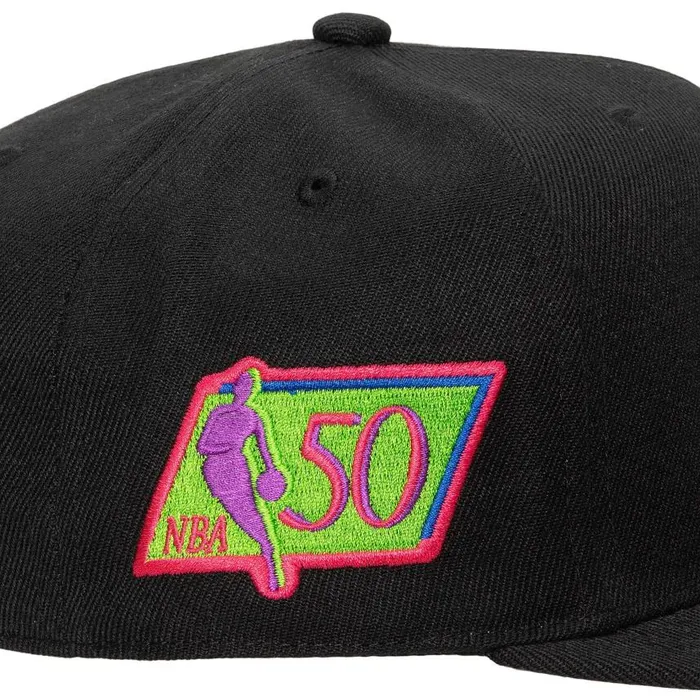 Mitchell and Ness Color Bomb Fitted HWC Los Angeles Lakers Men Hats and Headwear Mitchell and Ness Color Bomb Fitted HWC Los Angeles Lakers Men Hats and Headwear