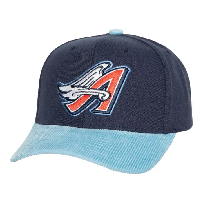 Mitchell and Ness Cord Pro Snapback Coop Anaheim Angels Men Hats and Headwear Mitchell and Ness Cord Pro Snapback Coop Anaheim Angels Men Hats and Headwear