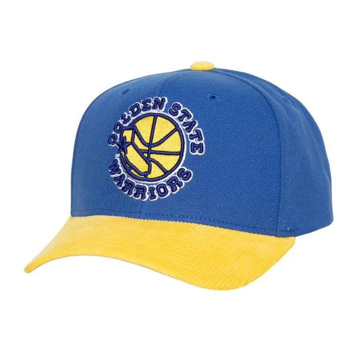 Mitchell and Ness Cord Pro Snapback HWC Golden State Warriors Men Hats and Headwear Mitchell and Ness Cord Pro Snapback HWC Golden State Warriors Men Hats and Headwear