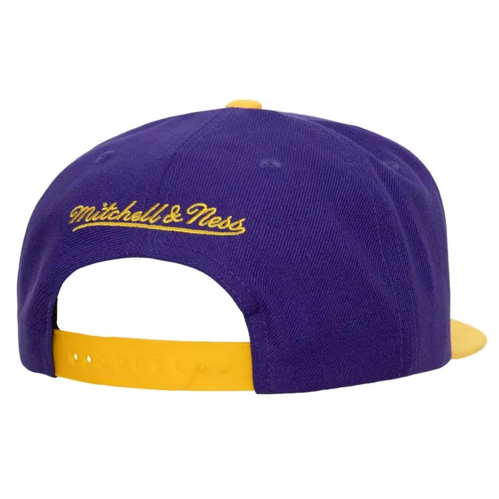 Mitchell and Ness Crooked Path Snapback Los Angeles Lakers Men Hats and Headwear Mitchell and Ness Crooked Path Snapback Los Angeles Lakers Men Hats and Headwear