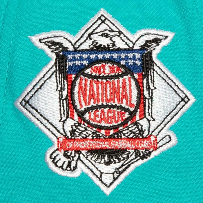 Mitchell and Ness Crown Jewels Pro Snapback Coop Florida Marlins Men Hats and Headwear Mitchell and Ness Crown Jewels Pro Snapback Coop Florida Marlins Men Hats and Headwear