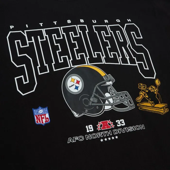 Mitchell and Ness Division LS Tee Pittsburgh Steelers Men TShirts and Tops