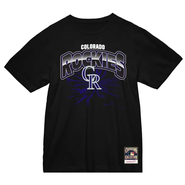 Mitchell and Ness Earthquake Tee Colorado Rockies Men TShirts and Tops