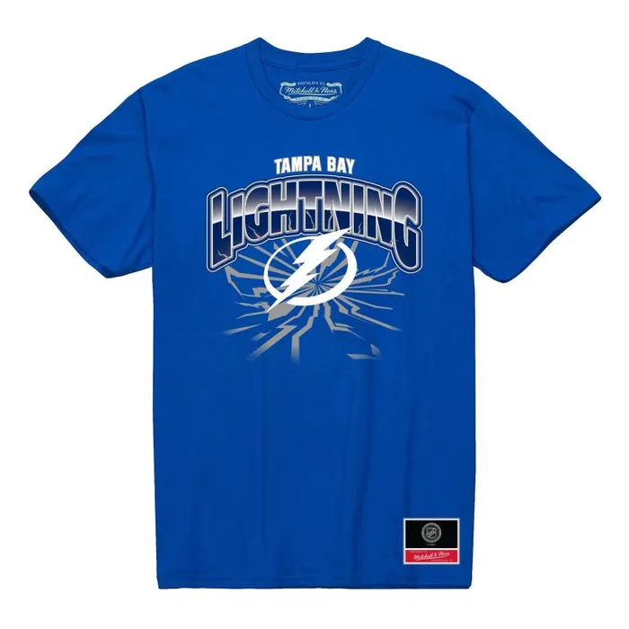 Mitchell and Ness Earthquake Tee Tampa Bay Lightning Men TShirts and Tops