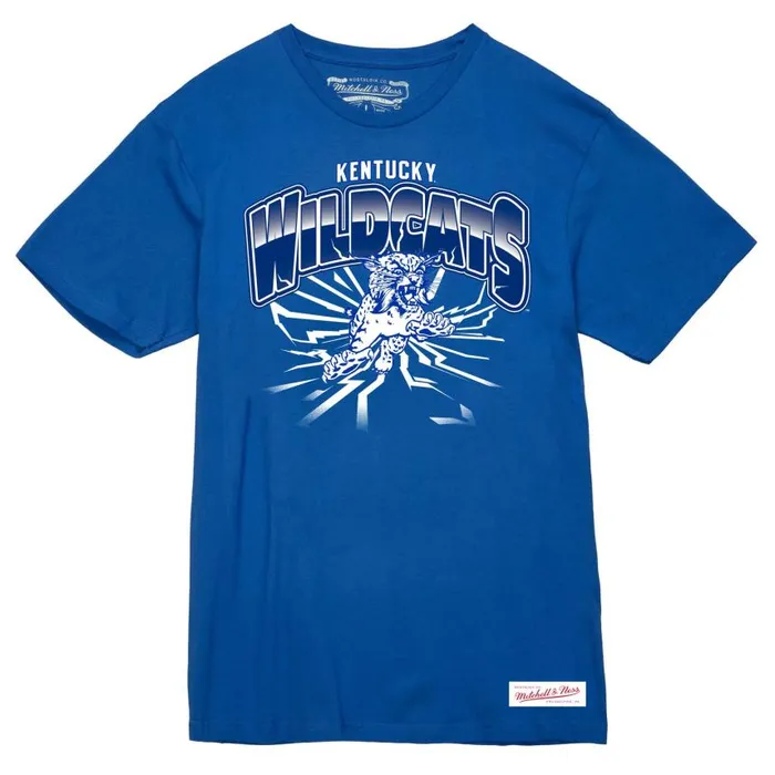 Mitchell and Ness Earthquake Tee University Of Kentucky Men TShirts and Tops