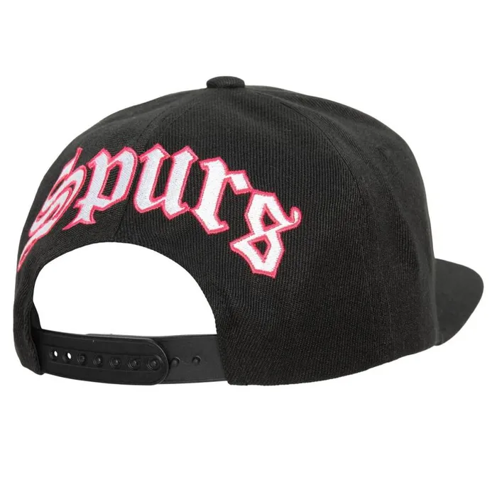 Mitchell and Ness English Dropback Snapback HWC San Antonio Spurs Men Hats and Headwear Mitchell and Ness English Dropback Snapback HWC San Antonio Spurs Men Hats and Headwear