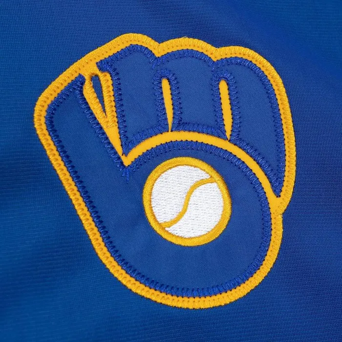 Mitchell and Ness Flashback Track Jacket Milwaukee Brewers Men Jackets and Outerwear Mitchell and Ness Flashback Track Jacket Milwaukee Brewers Men Jackets and Outerwear