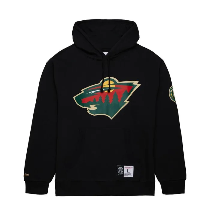 Mitchell and Ness Game Time Fleece Hoodie Current Logo Minnesota Wild Men Hoodies and Sweatshirts Mitchell and Ness Game Time Fleece Hoodie Current Logo Minnesota Wild Men Hoodies and Sweatshirts
