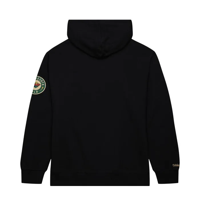 Mitchell and Ness Game Time Fleece Hoodie Current Logo Minnesota Wild Men Hoodies and Sweatshirts