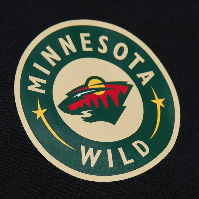 Mitchell and Ness Game Time Fleece Hoodie Current Logo Minnesota Wild Men Hoodies and Sweatshirts