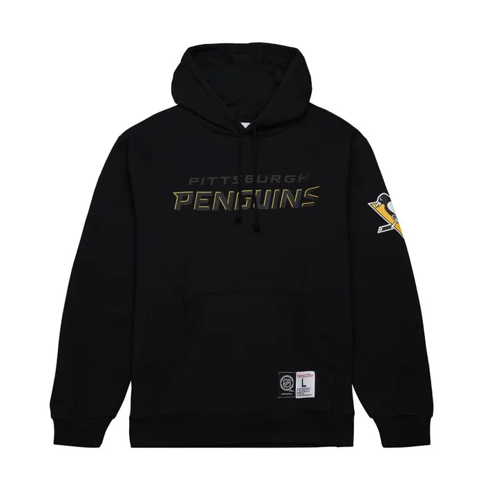 Mitchell and Ness Game Time Fleece Hoodie Current Logo Pittsburgh Penguins Men Hoodies and Sweatshirts Mitchell and Ness Game Time Fleece Hoodie Current Logo Pittsburgh Penguins Men Hoodies and Sweatshirts