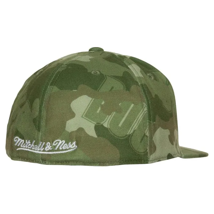 Mitchell and Ness Ghost Camo Stretch Fitted HWC Milwaukee Bucks Men Hats and Headwear Mitchell and Ness Ghost Camo Stretch Fitted HWC Milwaukee Bucks Men Hats and Headwear