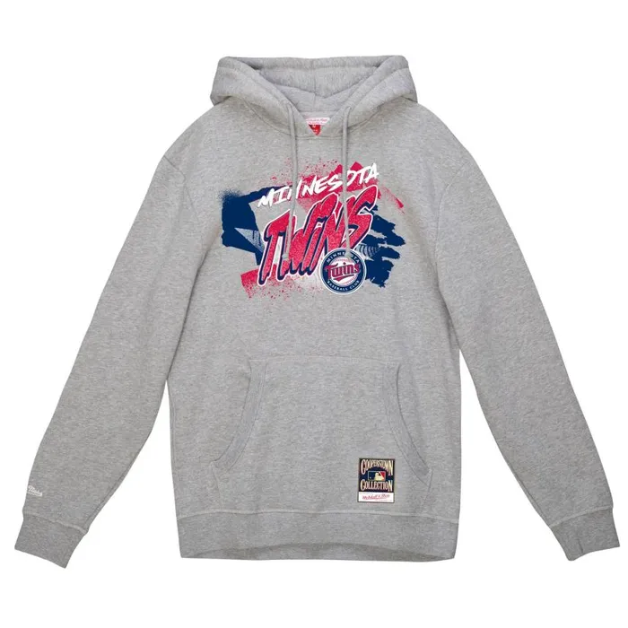 Mitchell and Ness Graff Hoodie Minnesota Twins Men Hoodies and Sweatshirts