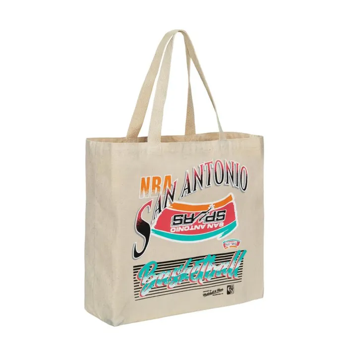 Mitchell and Ness Graphic Tote Bag San Antonio Spurs Men Bags and Backpacks