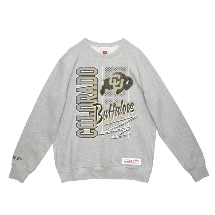 Mitchell and Ness Halftime Crew University Of Colorado Boulder Men Hoodies and Sweatshirts Mitchell and Ness Halftime Crew University Of Colorado Boulder Men Hoodies and Sweatshirts