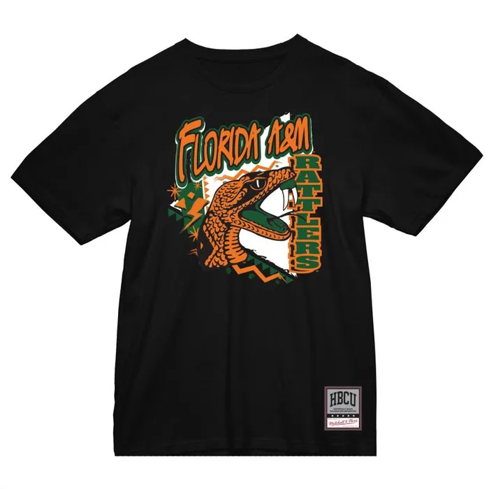 Mitchell and Ness HBCU Clutched Tee Florida AandM University Men TShirts and Tops Mitchell and Ness HBCU Clutched Tee Florida AandM University Men TShirts and Tops
