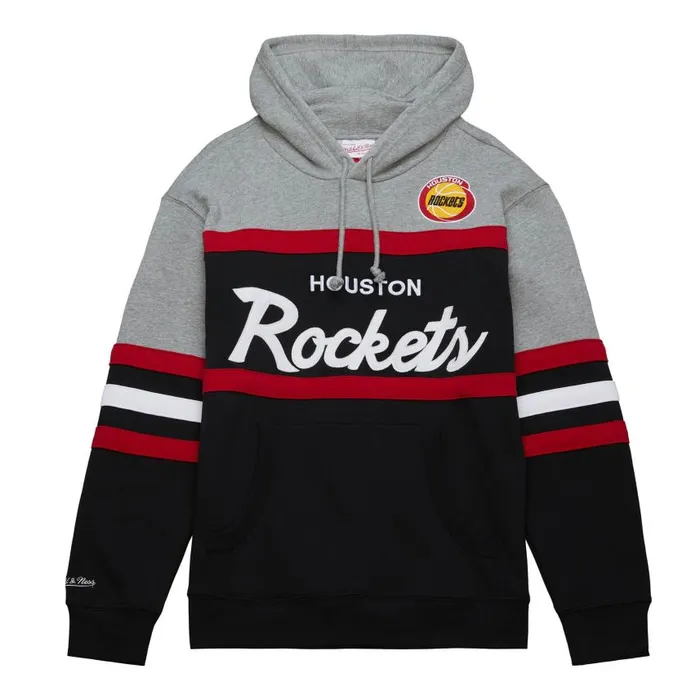 Mitchell and Ness Head Coach Hoodie Houston Rockets Men Hoodies and Sweatshirts Mitchell and Ness Head Coach Hoodie Houston Rockets Men Hoodies and Sweatshirts