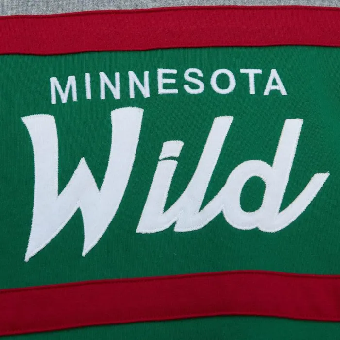 Mitchell and Ness Head Coach Hoodie Minnesota Wild Men Hoodies and Sweatshirts Mitchell and Ness Head Coach Hoodie Minnesota Wild Men Hoodies and Sweatshirts