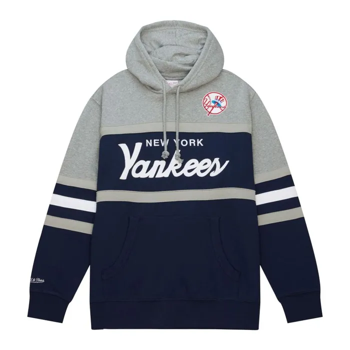 Mitchell and Ness Head Coach Hoodie New York Yankees Men Hoodies and Sweatshirts Mitchell and Ness Head Coach Hoodie New York Yankees Men Hoodies and Sweatshirts