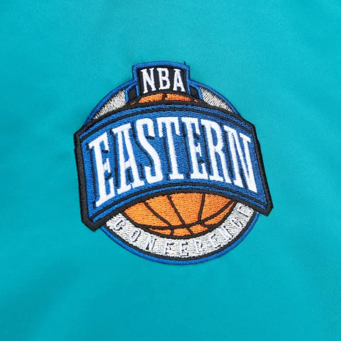 Mitchell and Ness Heavyweight Satin Jacket Charlotte Hornets Men Jackets and Outerwear Mitchell and Ness Heavyweight Satin Jacket Charlotte Hornets Men Jackets and Outerwear