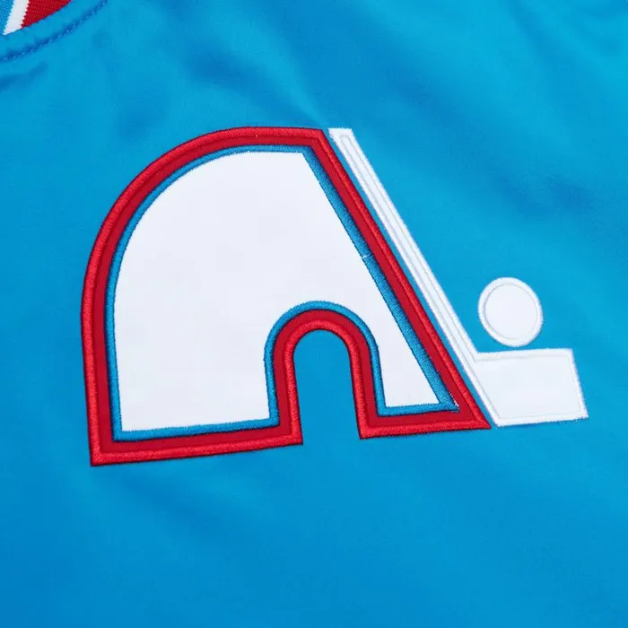 Mitchell and Ness Heavyweight Satin Jacket Quebec Nordiques Men Jackets and Outerwear Mitchell and Ness Heavyweight Satin Jacket Quebec Nordiques Men Jackets and Outerwear