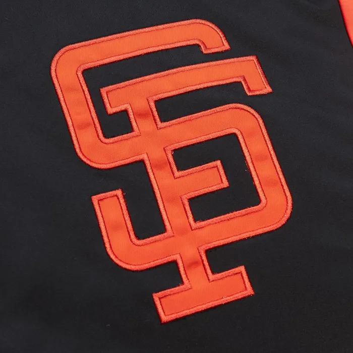 Mitchell and Ness Heavyweight Satin Jacket San Francisco Giants Men Jackets and Outerwear