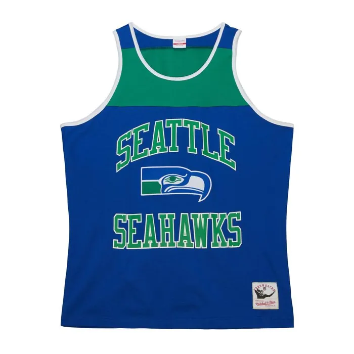 Mitchell and Ness Heritage Color Blocked Tank Top Seattle Seahawks Men TShirts and Tops Mitchell and Ness Heritage Color Blocked Tank Top Seattle Seahawks Men TShirts and Tops