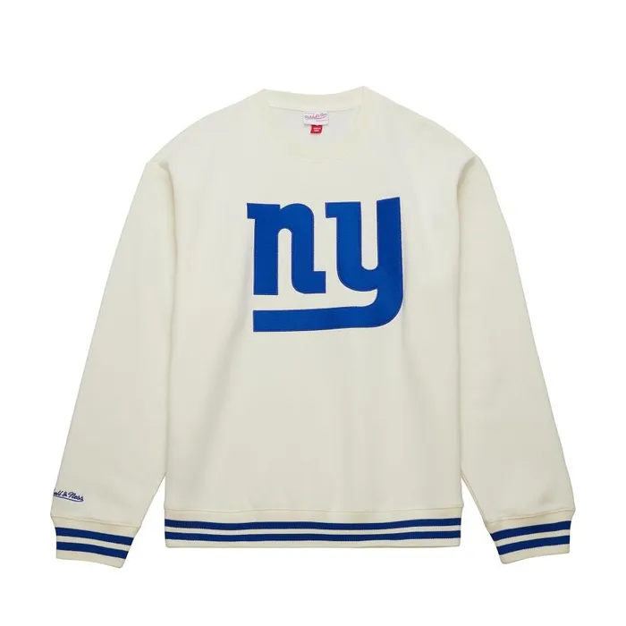 Mitchell and Ness Heritage Fleece Crew Vintage Logo New York Giants Men Hoodies and Sweatshirts Mitchell and Ness Heritage Fleece Crew Vintage Logo New York Giants Men Hoodies and Sweatshirts