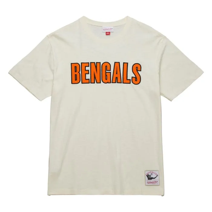 Mitchell and Ness Heritage SS Slub Tee Vintage Logo Cincinnati Bengals Men TShirts and Tops Mitchell and Ness Heritage SS Slub Tee Vintage Logo Cincinnati Bengals Men TShirts and Tops