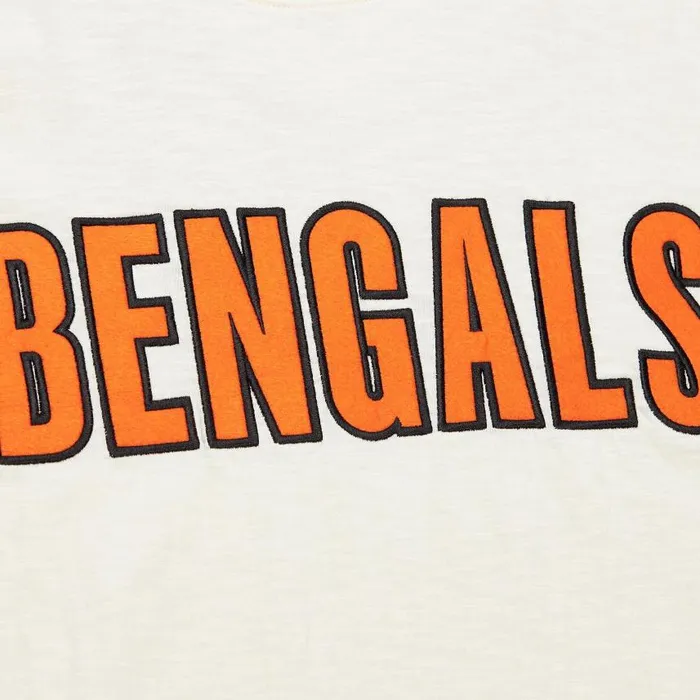 Mitchell and Ness Heritage SS Slub Tee Vintage Logo Cincinnati Bengals Men TShirts and Tops