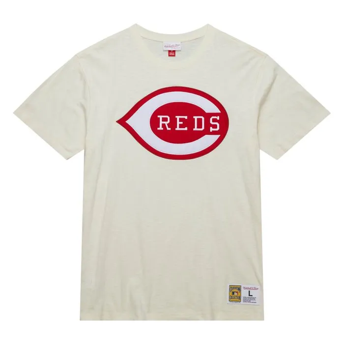 Mitchell and Ness Heritage SS Slub Tee Vintage Logo Cincinnati Reds Men TShirts and Tops Mitchell and Ness Heritage SS Slub Tee Vintage Logo Cincinnati Reds Men TShirts and Tops