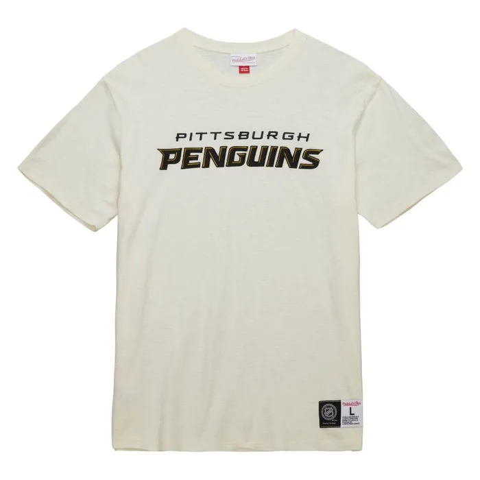 Mitchell and Ness Heritage SS Slub Tee Vintage Logo Pittsburgh Penguins Men TShirts and Tops Mitchell and Ness Heritage SS Slub Tee Vintage Logo Pittsburgh Penguins Men TShirts and Tops